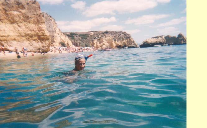 watersport,duiken en zwemmen langs de Portugeese kust